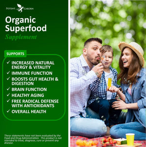 Potent Garden Daily Nutrition Bundle – Superfood Greens + Multivitamin Potent Garden buy supplements Au