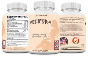 MINANATURALS VELVIRA Feminine Wellness Support Supplement for Women Herbal Rejuvenation Formula with Vitamins, Amino Acids & Collagen 30 Tablets MINANATURALS buy supplements Au