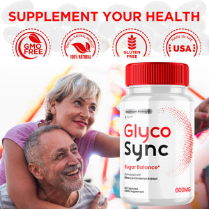 Glyco Sync Capsules, Official Glyco Sync Balance Pills with All Natural Ingredients, Advanced Formula GlycoSync Joint Support for Health and Wellness Extra Strength for Men and Women (60 Capsules) SyvorBuy Supplements Australia