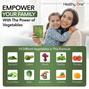 Fruits & Veggies Sugar-Free Gummies - 27 Whole Foods - Equals 3 Servings of Fruits & Vegetables - Improve Energy, Focus & Immune Function - Fiber - Antioxidants - Organic Ingredients - 14 Packets Healthy OneΒ buy supplements Au