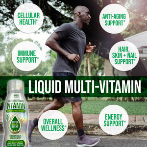 MBS Biotechnology Liquid Multivitamin for Adults ā Complete High-Absorption Daily Vitamin with Superfoods, CoQ10, B-Complex, Turmeric & PQQ ā Immune & Energy Support ā Berry Flavor, 17 oz MBS BiotechnologyBuy Supplements Australia