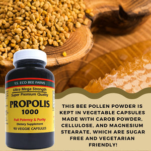 Y.S. Organic Bee Farms Propolis-Raw Unprocessed 1000mg - Your Gateway to Wellness - 90 Capsules with Bonus worldwidenutrition Multi Purpose Key Chain Worldwide Nutrition buy supplements Au