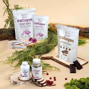 Micro Ingredients Multi Collagen Peptides Powder, 1lb β Hydrolyzed Type I,II,III,V,X with Biotin, Hyaluronic Acid, Vitamin C β Unflavored Collagen
