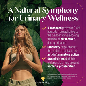 Natural Pick D-Mannose - Cranberry & Grapefruit β Cranberry Pills, UTI Treatment and Fast Relief for Women | Urinary Tract & Bladder Support. 90 Vegan Capsules, D mannose Supplements for Women Natural PickBuy Supplements Australia