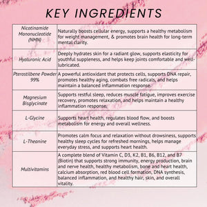 Leverage Mixed Berries Anti–Aging Supplement & Longevity Mix - Daily Wellness Multivitamin Powder with Hyaluronic Acid, L-Glycine & Magnesium for Skin, Energy, Cognitive Function & Joint–30 Servings LeverageBuy Supplements Australia