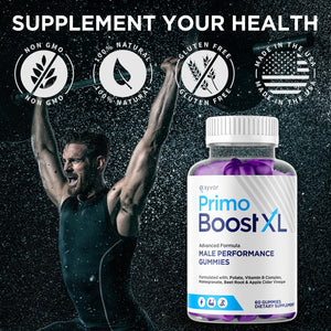 (2 Pack) Primo Boost XL Gummies, Official Primo Boost XL Gummys with All Natural Ingredients, Advanced PrimoBoost Health & Wellness Formula with Max Strength Active Lifestyle Vitamins (120 Gummies) SyvorBuy Supplements Australia