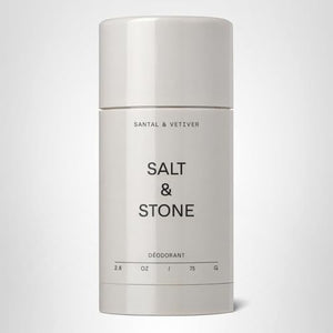 Salt & Stone Aluminum Free Deodorant | Extra Strength 48 Hour Protection for Women & Men | Made with Seaweed Extracts, Niacinamide & Prebiotics | Santal & Vetiver Salt & StoneBuy Supplements Australia