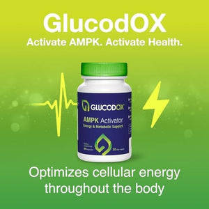 GlucodOX AMPK Activator Supplement – AMPK Enzyme, Metabolism Booster, Guggul Supplement for Body Management & Longevity – Vegan Metabolic Support - 30 Day Supply (60 Capsules) GlucodOXBuy Supplements Australia