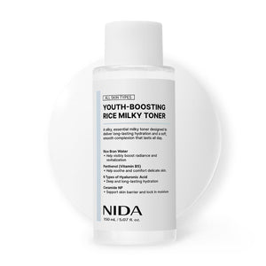 supplement products​NIDA Youth-boosting Rice Milky Toner, for Glass Skin | Rice Bran Extract, Niacinamide, Ceramide NP, Panthenol | Deep Moisturizing, Hydrating and Refreshing - JerryCherryUSA