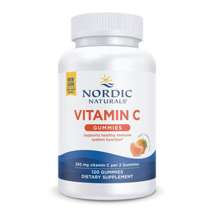 Nordic Naturals Vitamin C Gummies, Tart Tangerine - 120 Gummies - 250 mg Vitamin C - Immune Support, Antioxidant Protection, Child Growth & Development - Non-GMO, Vegan - 60 Servings Nordic NaturalsBuy Supplements Australia