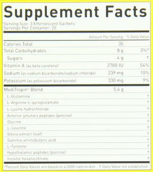 Nutraceutics Meditropin – Anti-Aging Amino Acid Supplement for Adults – Supports Natural Growth Hormone Production, Vitality & Recovery – 60 Sachets NutraceuticsBuy Supplements Australia