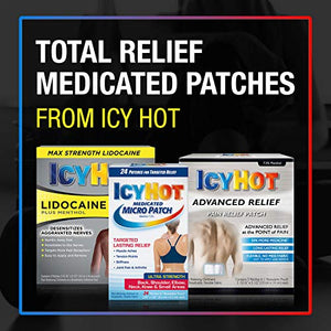 Icy Hot Original Pain Relief Patch, Large Size Comfortable Fabric Patches with Menthol 5%, Ice and Heat Contrast Therapy for Backaches, Joints, Muscle Strains and Arthritis, 5 ct. Icy HotBuy Supplements Australia