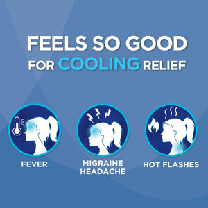 HealthWise Instant Cool Gel Patches | Migraine & Fever Relief | 12-Count | 4.75” x 2” | Soothing Menthol Vapors | Non-Medicated Formula HealthWiseBuy Supplements Australia