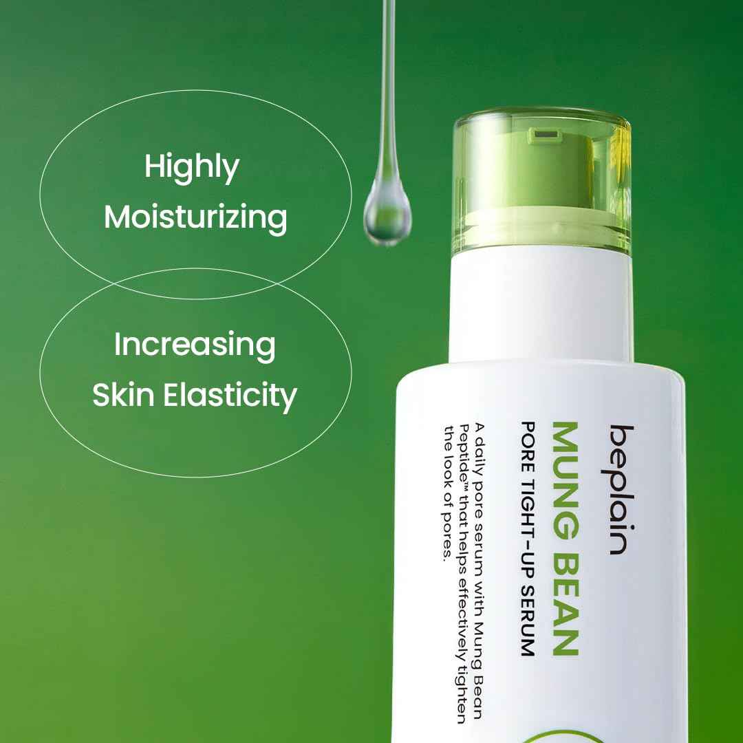 beplain Mung Bean Peptide Soothing Serum | Niacinamide Serum for Instant Soothing & Hydration | Redness & Cooling Pore Care | Skin Elasticity Care