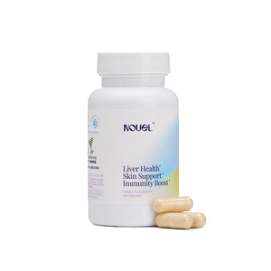 supplement products​Nouel | Skin + Liver + Immunity Support | Recovery Supplement for Drinking | Milk Thistle, NAC, Hyaluronic Acid, CoQ10, Biotin, JerryCherryUSA