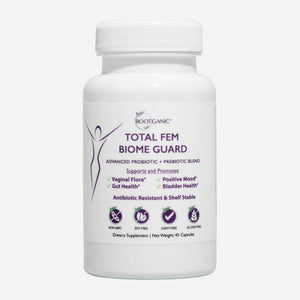 supplement products​Rootganic Total Fem Biome Guard Pre+Probiotics for Women - Spore-Based Women's Probiotic with Prebiotics for Superior Vaginal Health Supplement and Gut Support - 45 Servings - JerryCherryUSA