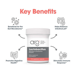 Allergy Research Group Lactobacillus Supplement - Probiotics for Men & Women, Digestive Health, Gut Health, Vegetarian Capsules - 100 Count Allergy Research GroupBuy Supplements Australia