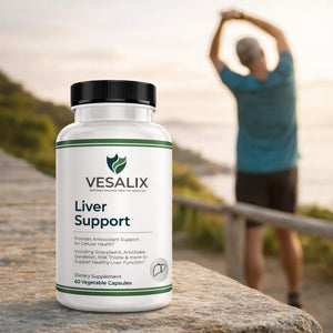 VESALIX Liver Support Supplement for Adults 40+ – Milk Thistle, Artichoke & Dandelion with Digestive Enzymes – Supports Digestion & Cellular Health – 60 Vegetarian Capsules VESALIXBuy Supplements Australia
