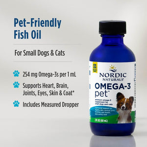 Nordic Naturals Omega-3 Pet Bundle - 2 oz Omega-3 Fish Oil for Small Dogs & Cats, 8 oz Pet Cod Liver Oil Promotes Heart, Skin, Coat, & Immune Health Nordic NaturalsBuy Supplements Australia