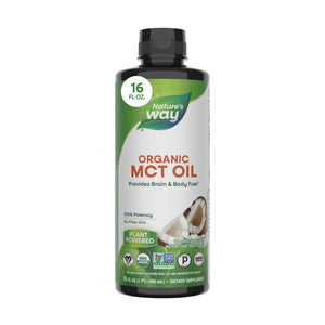 supplement products​Nature's Way Organic MCT Oil, Brain and Body Fuel*, Liquid Coconut MCT Oil with C8 Caprylic & C10 Capric Acids, 14 g Medium Chain Triglycerides per Serving, JerryCherryUSA