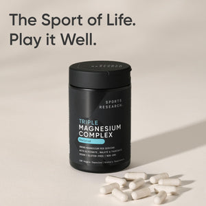 Sports Research® Chelated Triple Magnesium Complex with Glycinate, Taurinate & Malate (Chelamax®) for Enhanced Bioavailability* - 300 mg per Serving, Non-GMO, Certified Vegan, 120 Veggie Capsules Sports Research buy supplements Au