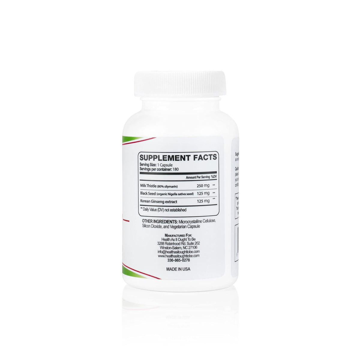 supplement products​Health As It Ought To Be Liver Syn3rgy Supplement | Physician Formulated Capsules with Milk Thistle, Black Seed, Korean Ginseng | 180 Capsules - JerryCherryUSA