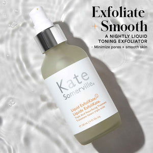 Kate Somerville Liquid ExfoliKate – Triple Acid Resurfacing Treatment, Clinically Formulated AHA Overnight Facial Exfoliator,