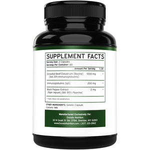 Colostrum (120 Count) Bovine Colostrum Capsules Supplement and Supergreens (60 Gummies) Superfood for Immunity Support with Greens Supplements with 8 Ingredient Power Blend - Vegan Safe & Made in USA DORADO NUTRITION buy supplements Au