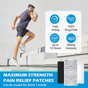 Reusable Pain Relief Patches for Sore Muscle, Includes 3 Adhesives, 1 Patch & 1 Carry Bag, Pain Patches for Neck, Back,Foot, Knee etc, Large&Fast Acting, Easy Adhesive Application Pain Patch-0304 SKAYAHBuy Supplements Australia