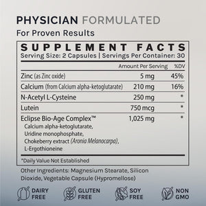 InfiniWell InfiniAge Longevity Supplements - Advanced Cellular Health Supplements with Lutein, N-Acetyl Cysteine (NAC) & Low Dose Zinc - Support Nutrient Sensing & Mitochondrial Health (30 Capsules) InfiniWellBuy Supplements Australia