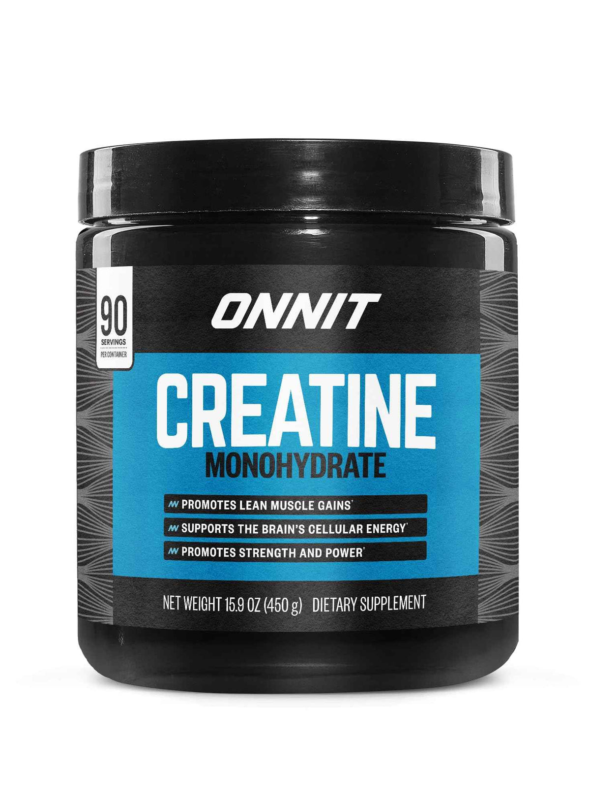 ONNIT Creatine Monohydrate Powder – Unflavored, 90-Serving Value Size – Supports Strength, Lean Muscle, and Brain Energy† – Keto Friendly