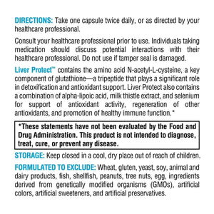 XYMOGEN Liver Protect - Liver Health & Antioxidant Support Supplement* - Milk Thistle, Alpha-Lipoic Acid, NAC & Selenium