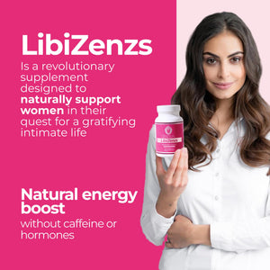 ZENZSUAL Libizenzs – Plant-Based Energy Support Supplement for Women – Caffeine-Free with Maca Root, Ashwagandha & Ginseng – Supports Daily Stamina, Focus & Well-Being – 90 Vegan Capsules ZENZSUALBuy Supplements Australia