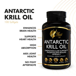 Cocó March N.M.D Pure Antarctic Krill Oil 1000mg – Omega 3 Fish Oil Supplement with EPA, DHA, Choline & Astaxanthin – Fast Absorption, Immune, Heart & Joint Support for Men & Women – 100 Softgels Cocó March N.M.DBuy Supplements Australia