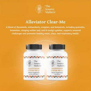 The Source Matters Alleviator Clear-ME SR Seasonal Allergy Relief and Immune Support | Quercetin, Bromelain, Stinging Nettles, NAC, and Vitamin C (40 Capsules) THE SOURCE MATTERS buy supplements Au