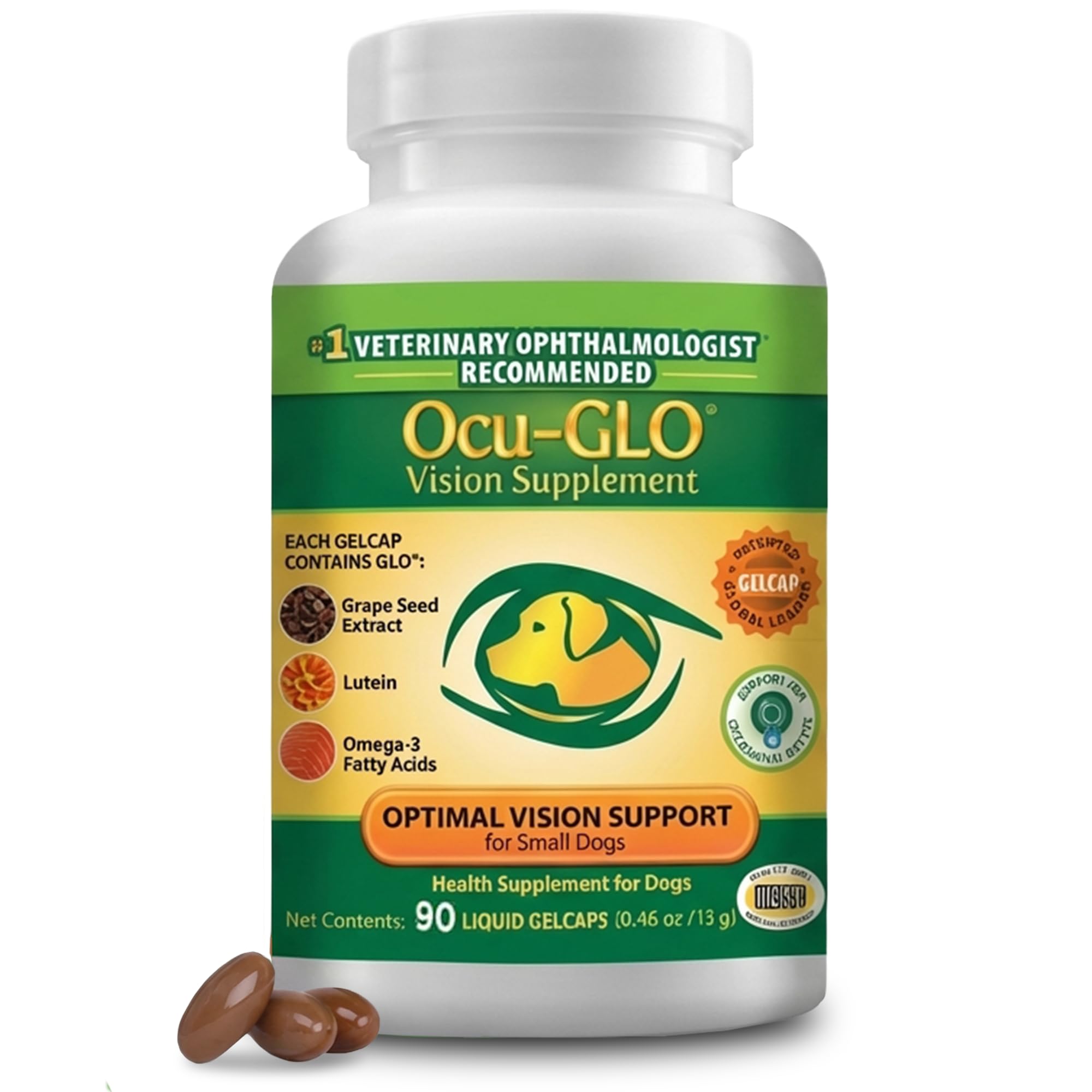Vision Supplement for Medium to Large Dogs, 11+ lb, 90 Count - Veterinarian-Formulated Supplement Specifically Supports Eye Health; Unflavored & Easy to Give