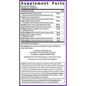 New Chapter Zyflamend™ Joint Supplement & Herbal Pain Relief – 10-in-1 Superfood Blend with Turmeric, Ginger & Green Tea - for Healthy Inflammation Response, Mobility & Flexibility, 60 Capsules New ChapterBuy Supplements Australia