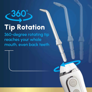 Waterpik Cordless Advanced 2.0 Water Flosser For Teeth, Gums, Braces, Dental Care With Travel Bag and 4 Tips, ADA Accepted, Rechargeable, Portable, and Waterproof,