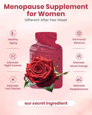 MEGNETA Menopause Supplements for Women - 10-in-1 Hormone Balance Complex with Black Cohosh, DIM, Chasteberry & Ashwagandha - Support for Hot Flashes, Night Sweats