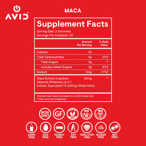 Playboy - Maca Root Gummies for Women and Men (60 Count - Peach Flavored) - Boost Sexual Vitality, Libido, Fertility - Supplement - 100% Natural, Vegan Non GMO - 4:1 Extract Maca Peruana AvidBuy Supplements Australia