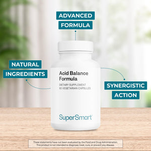 Supersmart Acid Balance Formula (Advanced Complex) - with Zinc L-Carnosine, Slippery Elm Extract, Licorice Root | Non-GMO & Gluten Free - 90 Vegetarian Capsules Supersmart buy supplements Au