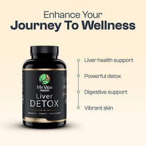 supplement products​My Vida Origins Liver Detox with Organic Milk Thistle Organic Dandelion Extract and Choline with NAC – Liver Detox 120 Capsules - JerryCherryUSA