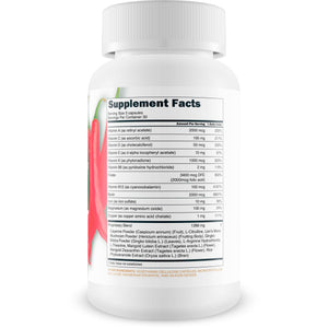 Masculinity Fruits for Bloodflow - Our Best Brazilian Blood Circulation Supplements for Men - Boost Blood Flow Circulation Supplement - Cayenne Pepper Pills Gingko Biloba Blood Flow Vitamins for Men New Vibrations Nutrition buy supplements Au