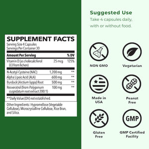 LifeSeasons Kidney Support Supplement – Cellular Protection with NAC, Alpha Lipoic Acid, Resveratrol, Burdock Root & Vitamin D3 – Supports Detox, Oxidative Stress & Renal Function – 120 Capsules LifeSeasonsBuy Supplements Australia