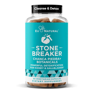 Chanca Piedra Stone Breaker - The Original Stone Breaking Formula with Celery Seed & Parsley - Supports Kidney, Gallbladder & Urinary Tract Cleansing to Help Flush Impurities - 60 Vegetarian Capsules Eu NaturalBuy Supplements Australia