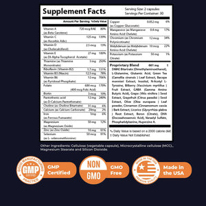 Nature’s NutriWave Memory Lift Capsules – Natural Daily Supplement with Vitamins A, C, D, E, B-Complex, Biotin & Choline – Made in USA, GMP-Certified, Non-GMO, Vegetarian – 60 Caps, 1 Month Supply Nature’s NutriWaveBuy Supplements Australia