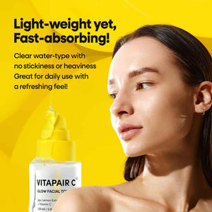 Nature Republic Vitapair C Glow Facial Toner | Hydrating Vitamin Toner with Niacinamide, for Radiance & Even Skin Tone, Non-Greasy