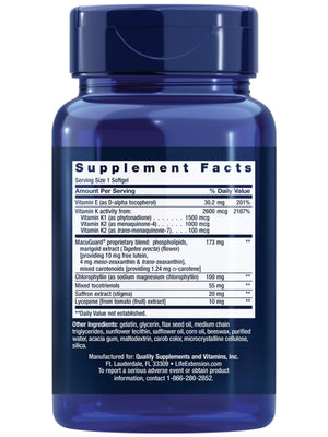 Life Extension Once-Daily Health Booster, Vitamins E, K1 & K2, phospholipids, Fat-Soluble nutrients for Eye Health, Bone Health, Heart Health, Gluten-Free, 1 Daily, Non-GMO, 30 softgels Life ExtensionBuy Supplements Australia