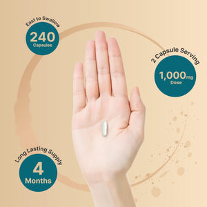 NatureBell Magnesium Glycinate 1,000mg, 240 Capsules | 500mg per Capsule | 100% Chelated & Purified | Sleep, Muscle & Nerve Support | Non-GMO, Gluten-Free NatureBellBuy Supplements Australia