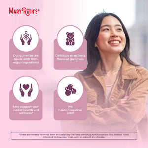 Organic Menstrual Support Gummies by MaryRuth's | for The Relief of Common Symptoms of Premenstrual Syndrome | PMS Support | Premenstrual Mood Support | USDA Organic | Non-GMO | Vegan | 30 Servings MARYRUTH'SBuy Supplements Australia